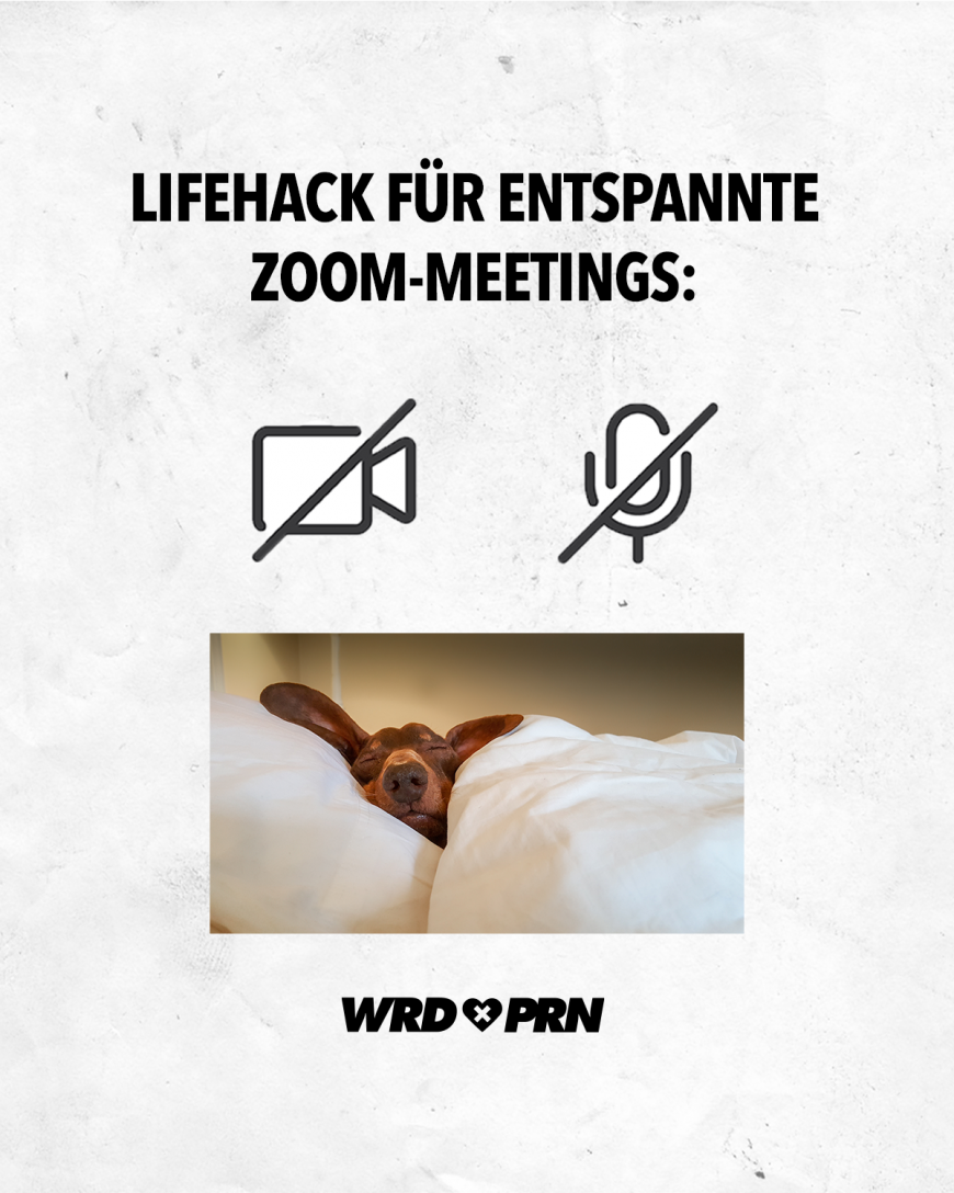 Lifehack für entspannte Zoom-Meetings:
