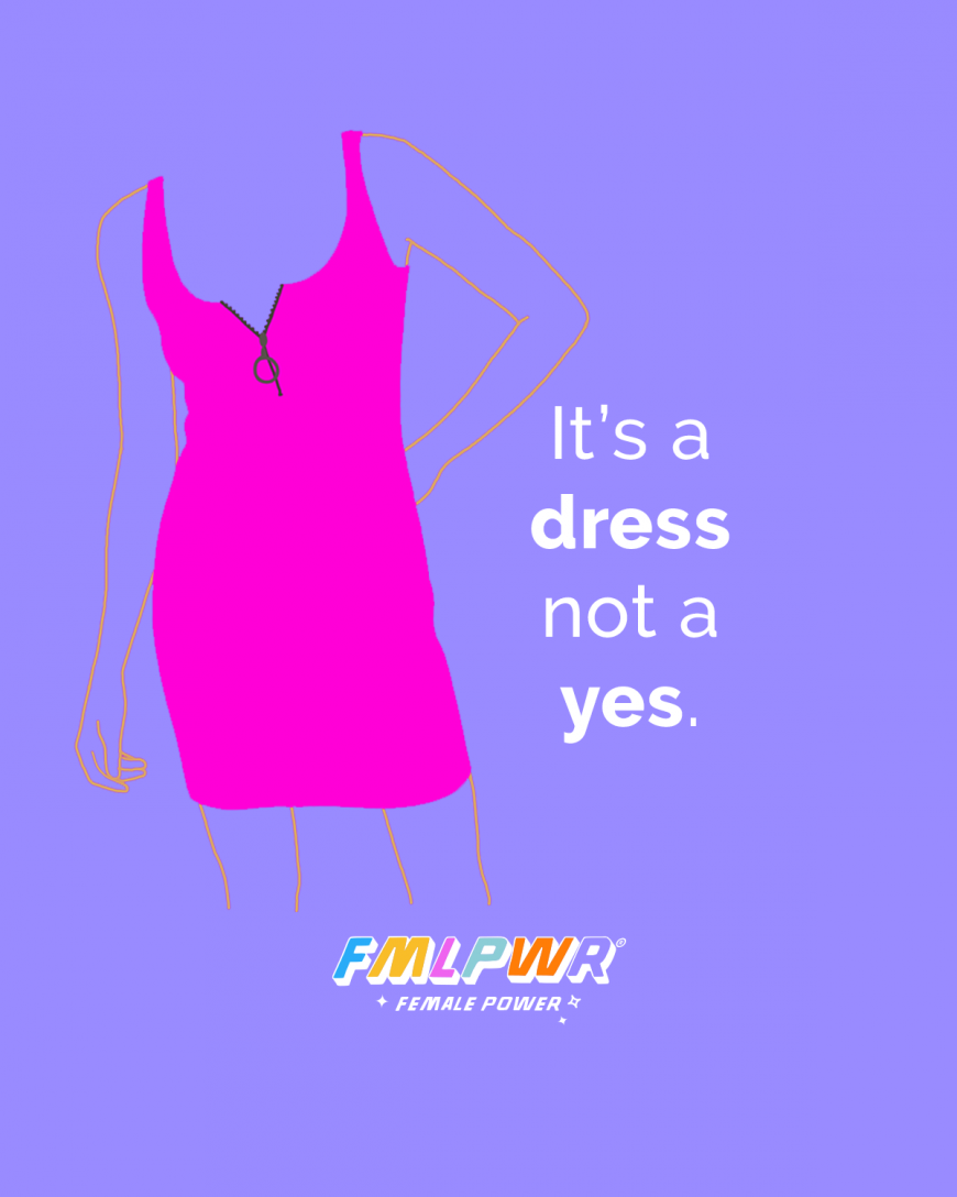 It’s a dress not a yes.